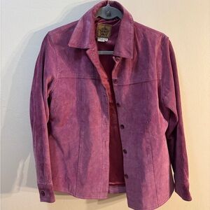 Vintage Purple Suede Jacket Size S